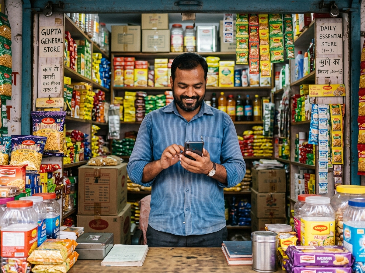 Indian Merchant using AutoMSG